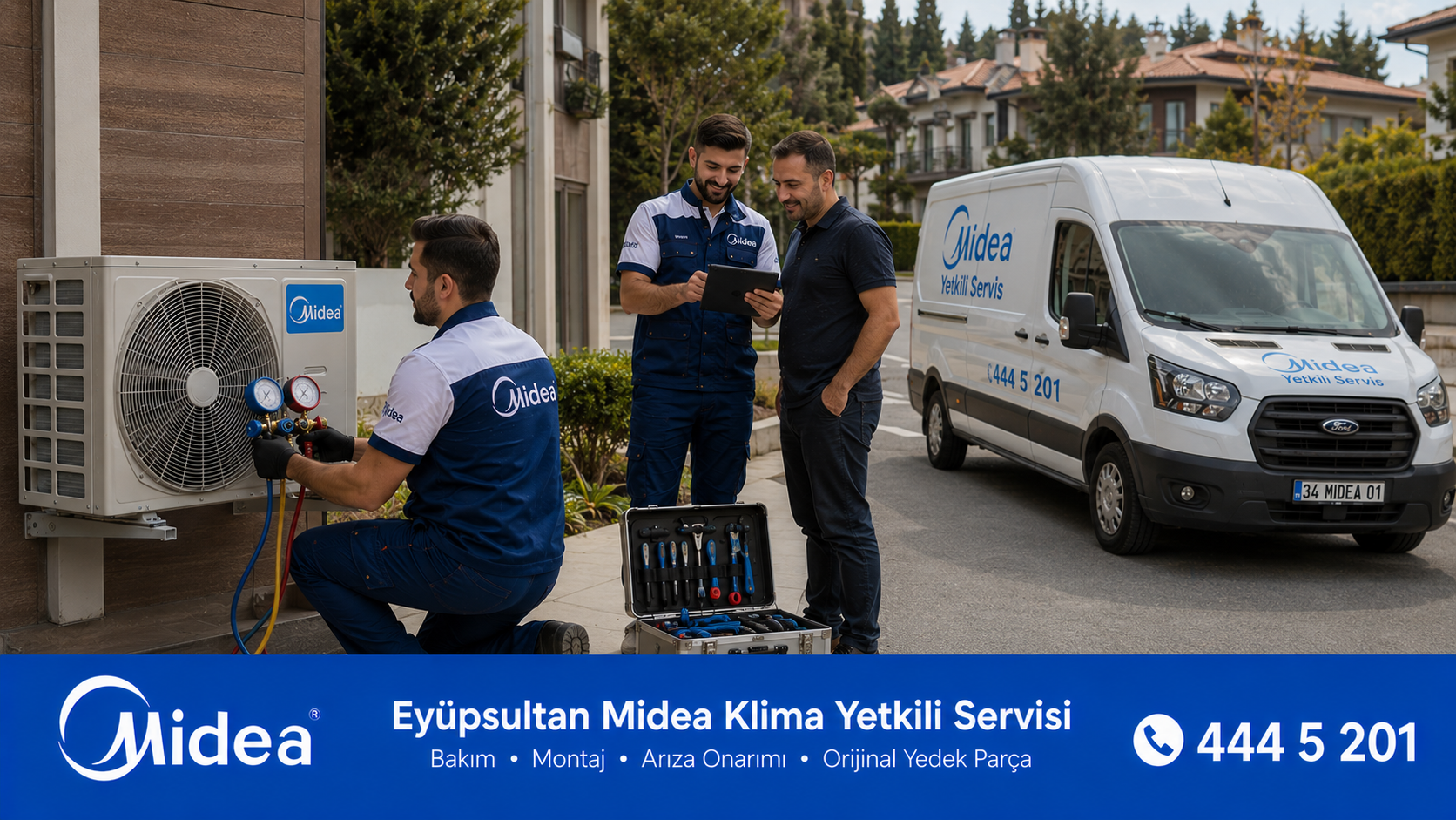 Eyüpsultan Midea Klima Yetkili Servisi Teknik Destek Ekipleri