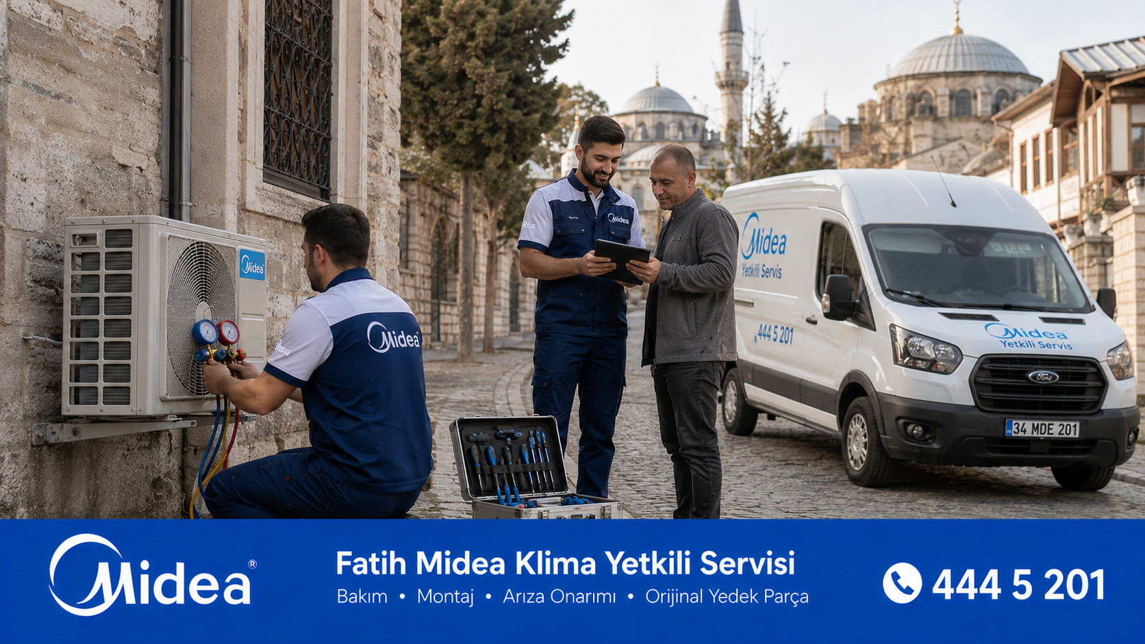 Fatih Midea Klima Yetkili Servisi Teknik Destek Ekipleri