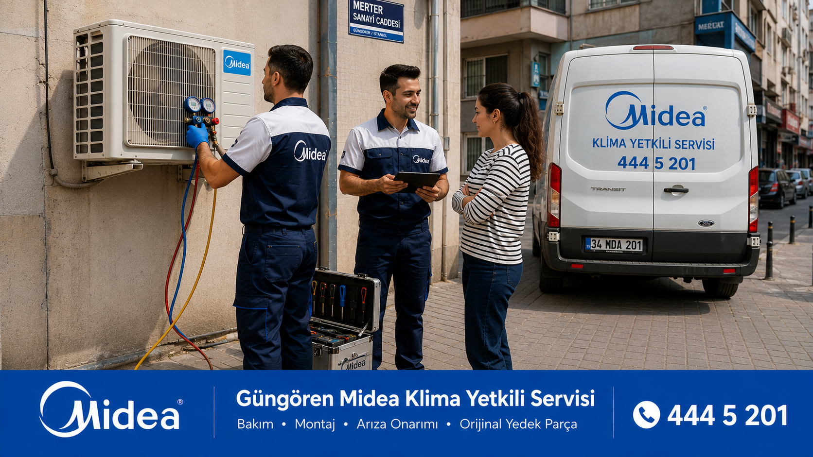 Güngören Midea Klima Yetkili Servisi Güngören Midea Klima Yetkili Servisi Teknik Destek Ekipleri