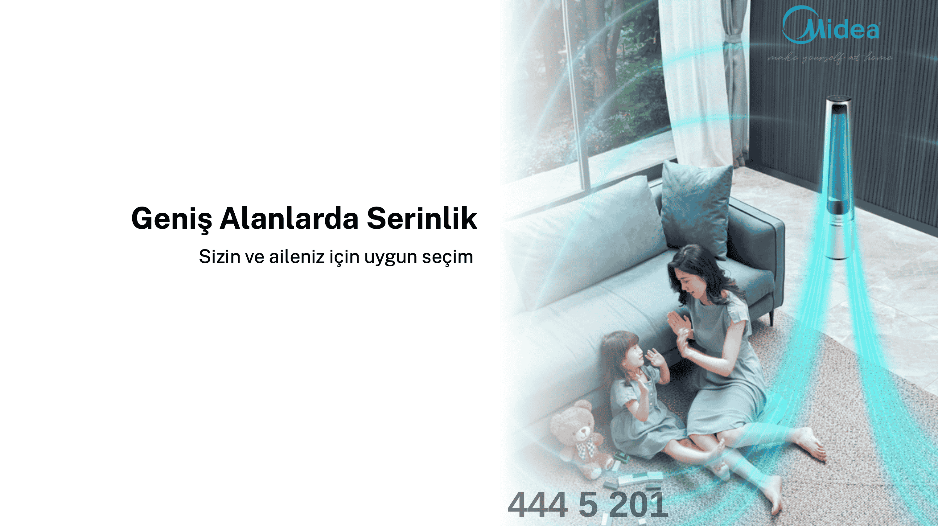 Midea Hava Temizleme 2 in 1