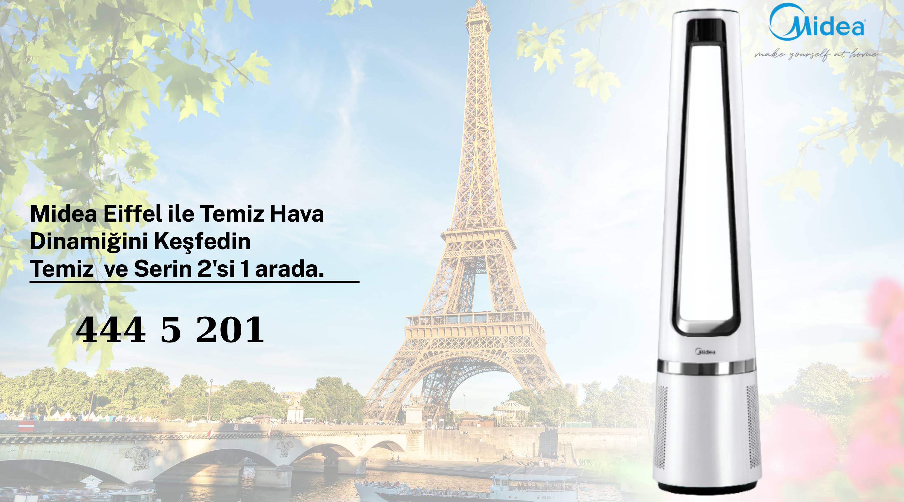 Midea Hava Temizleme Cihazı 2 si 1 Arada