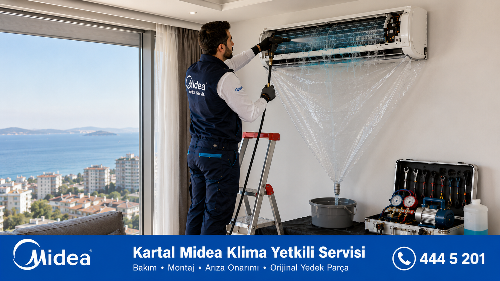 Kartal Midea Klima Bakımı Kartal Midea Klima Bakımı İlaçlı Temizlik Süreci
