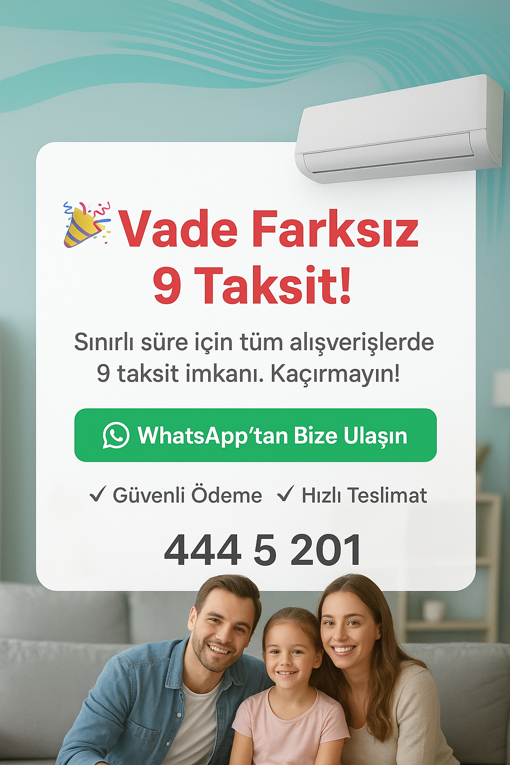 Midea Klima Kredi Kartı Ödeme Kampanyası