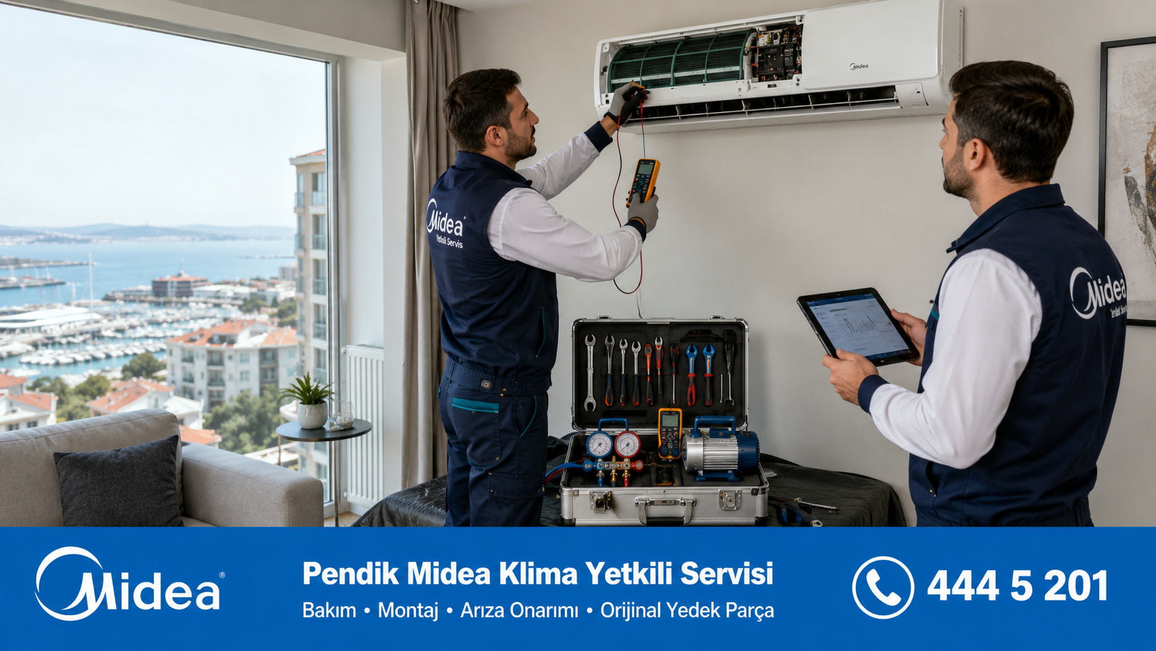 Pendik Midea Klima Yetkili Servisi Teknik Destek Ekipleri