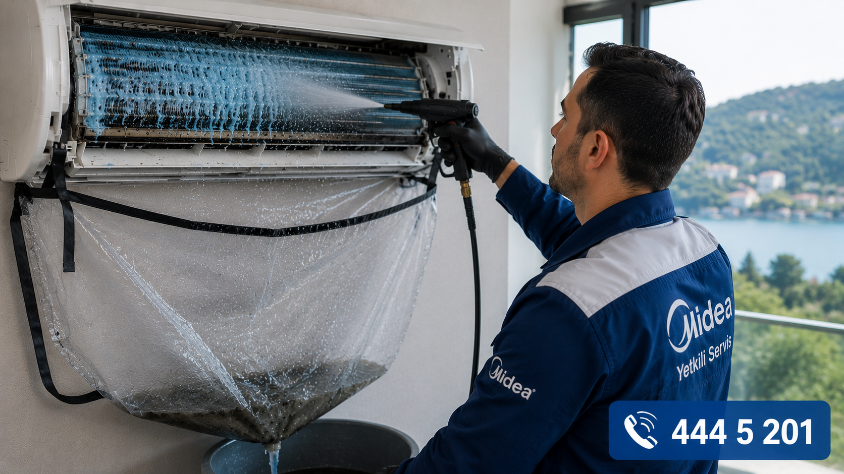 Sarıyer Midea Klima Bakımı Sarıyer Midea Klima Bakımı İlaçlı Temizlik Süreci