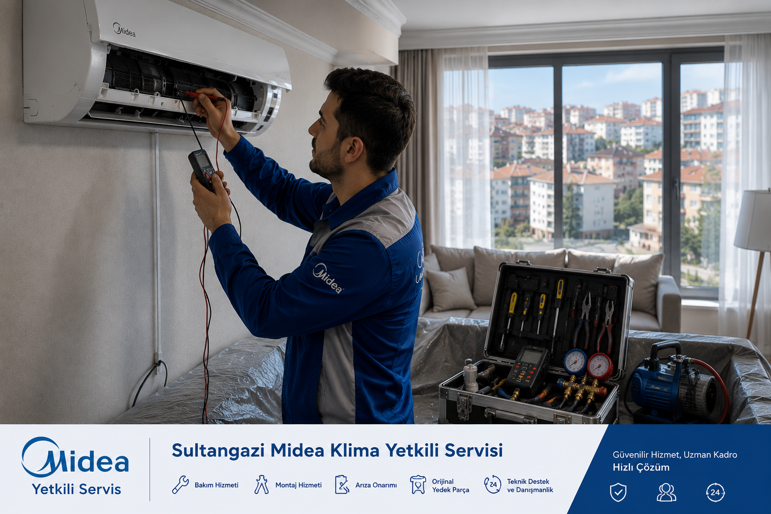 Sultangazi Midea Klima Yetkili Servisi Teknik Destek Ekipleri