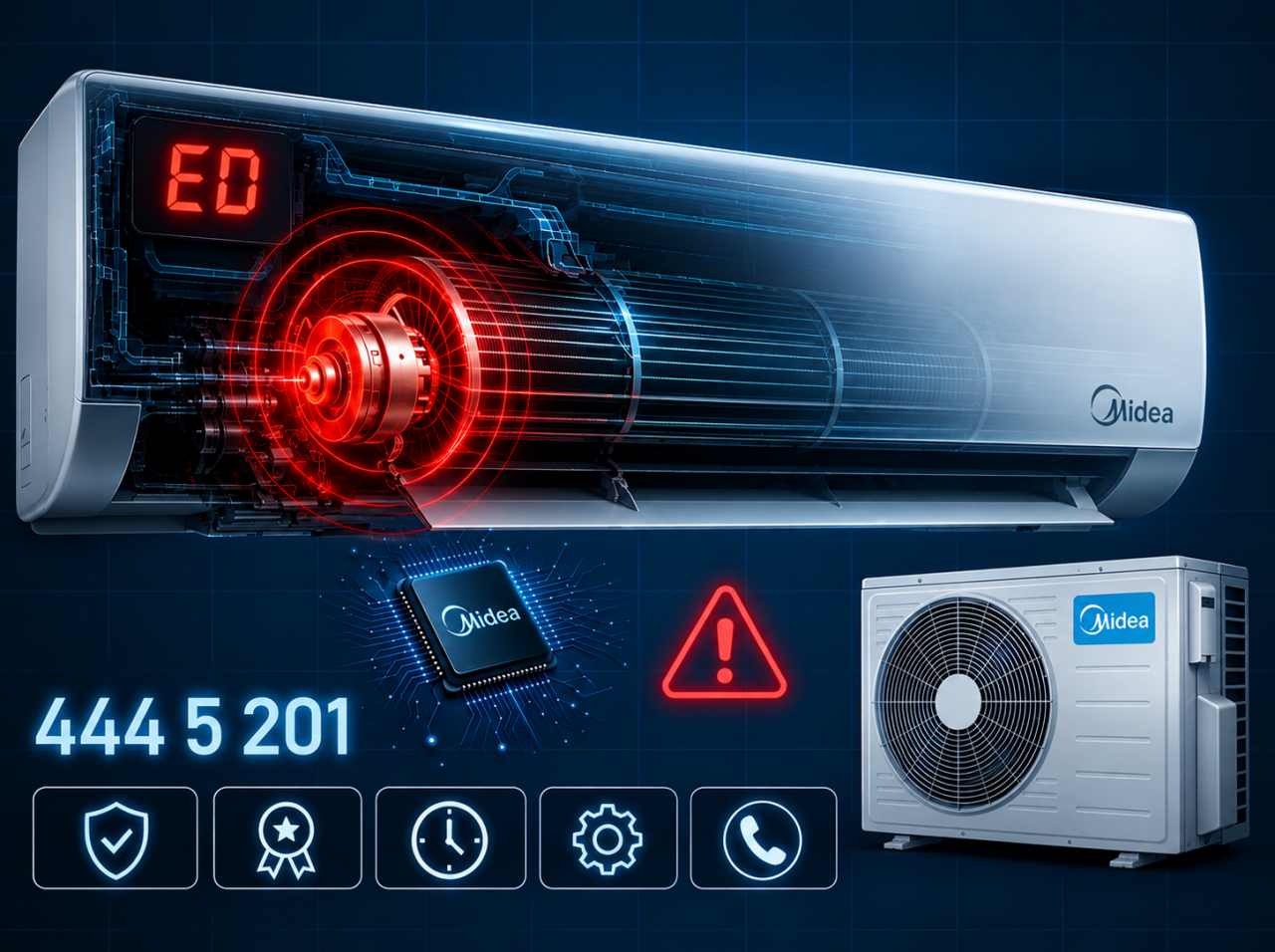 Midea ED Arızası Nedenleri ve Çözümleri