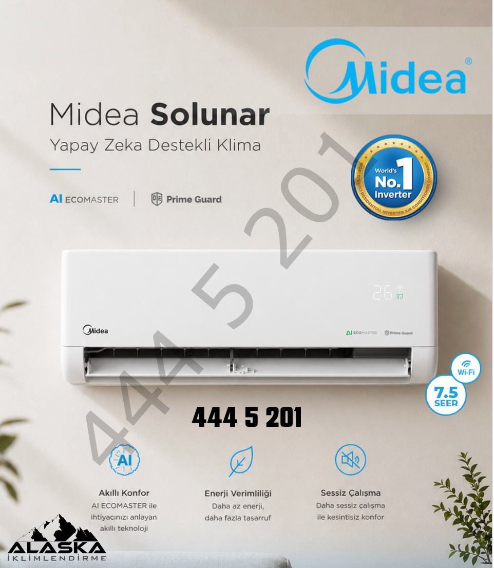 Midea Solunar EF-09RD1H Duvar Tipi İnv.Klima (A+++)